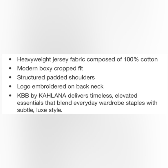 KBB by KAHLANA Oversized Cropped Boxy Short Sleeve T-Shirt 'The Trice Tee' XL - Picture 4 of 7